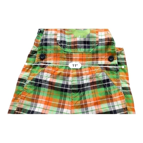 Swiggies plaid overall embroidered alligator snaps/buttons Boys 18 Months - Picture 3 of 9